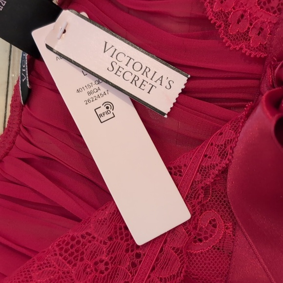 Victoria's Secret pleated babydoll red NWT size L - Picture 4 of 7
